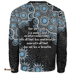 Australia Aboriginal Sweatshirt - The More You Know The Less You Need Blue Sweatshirt