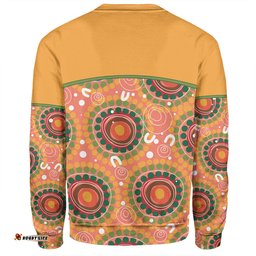 Amazing Aussie Australia Aboriginal Custom Abstract Seamless Pattern With Aboriginal Inspired Sweatshirt