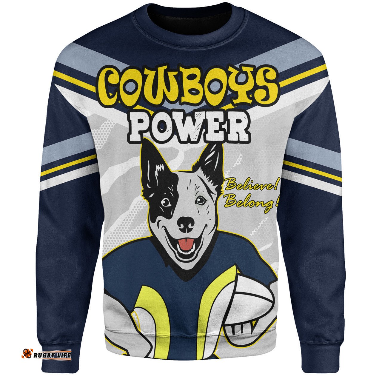 North Queensland Cowboys Custom Sweatshirt - North Queensland Cowboys Supporter Sweatshirt