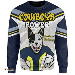 North Queensland Cowboys Custom Sweatshirt - North Queensland Cowboys Supporter Sweatshirt