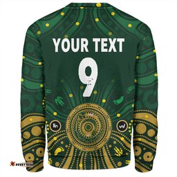 Amazing Aussie Australia Aboriginal Custom Snake Circle And Symbols With Aboriginal Style Sweatshirt