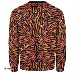 Amazing Aussie Australia Aboriginal Aboriginal Bush Leaves Seamless Texture Sweatshirt