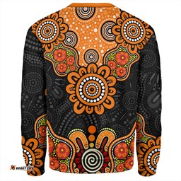 Amazing Aussie Australia Aboriginal Indigenous Dot Style Design Cuture Sweatshirt