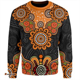 Amazing Aussie Australia Aboriginal Indigenous Dot Style Design Cuture Sweatshirt