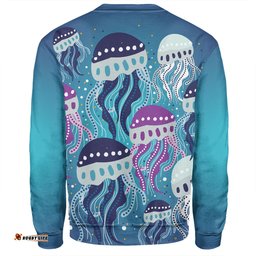 Amazing Aussie Australia Aboriginal Aboriginal Art Painting With Jellyfish Sweatshirt