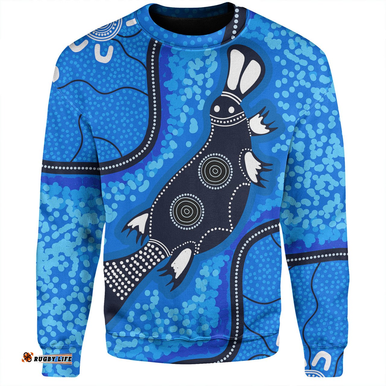 Amazing Aussie Australia Aboriginal Platypus Art Sweatshirt