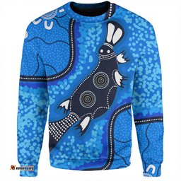 Amazing Aussie Australia Aboriginal Platypus Art Sweatshirt