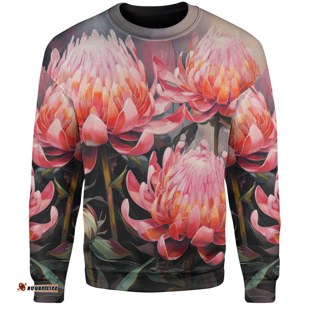 Amazing Aussie Australia Waratah Waratah Oil Painting Abstract Ver3 Sweatshirt