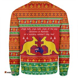 Amazing Aussie Australian Christmas Carol Christmas Jingle Bells Ugly Style V2 Sweatshirt
