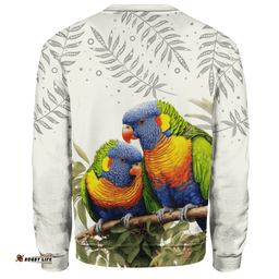 Amazing Aussie Australia Australia Rainbow Lorikeets Birds Art Inspired Sweatshirt