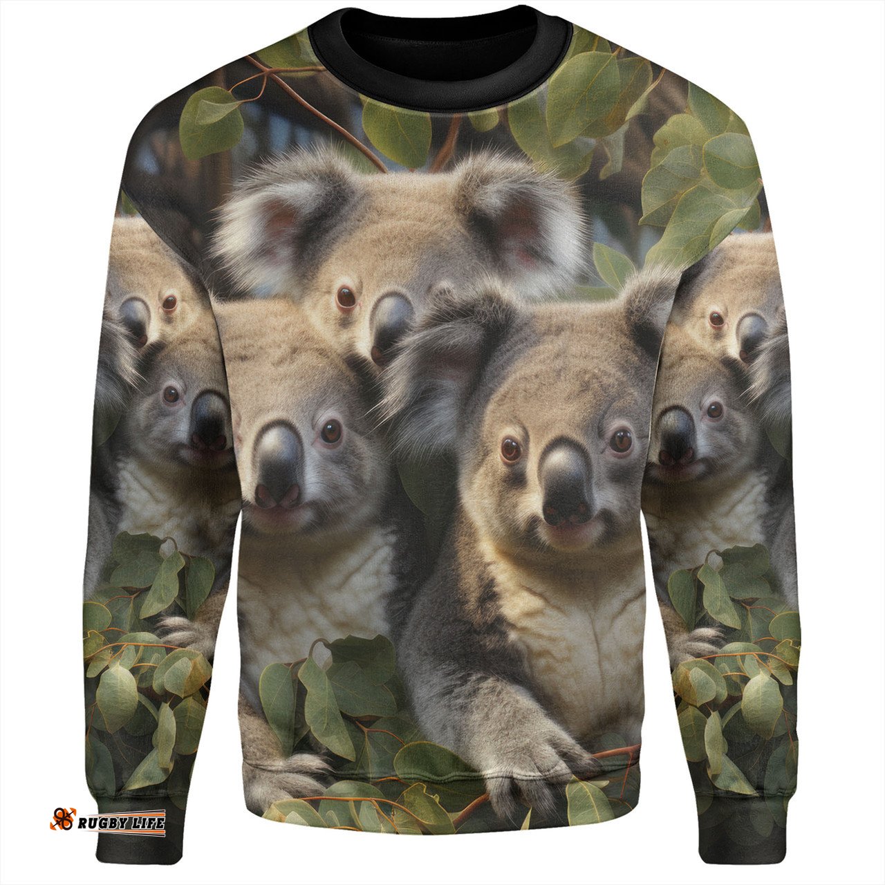 Amazing Aussie Australia Koala Three Koalas with Gum Trees Ver1 Sweatshirt