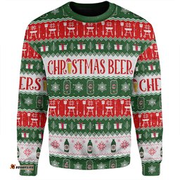 Amazing Aussie Australia Christmas Custom Ugly Christmas Beer Sweatshirt
