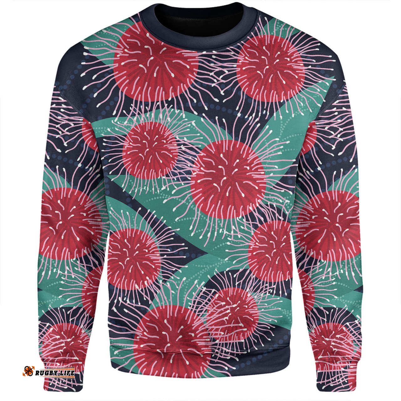 Amazing Aussie Australia Aboriginal Australian Hakea Flower Artwork Sweatshirt