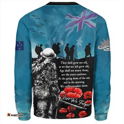 Amazing Aussie Australia Anzac Day Blue Horizon Of Sacrifice Sweatshirt