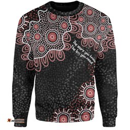 Amazing Aussie Australia Aboriginal The More You Know The Less You Need Red Patterns Sweatshirt