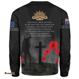 Amazing Aussie Australia Anzac Day Australia Remember Black Sweatshirt