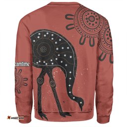 Amazing Aussie Australia Emu Aboriginal Custom Emu Dreamtime Sweatshirt