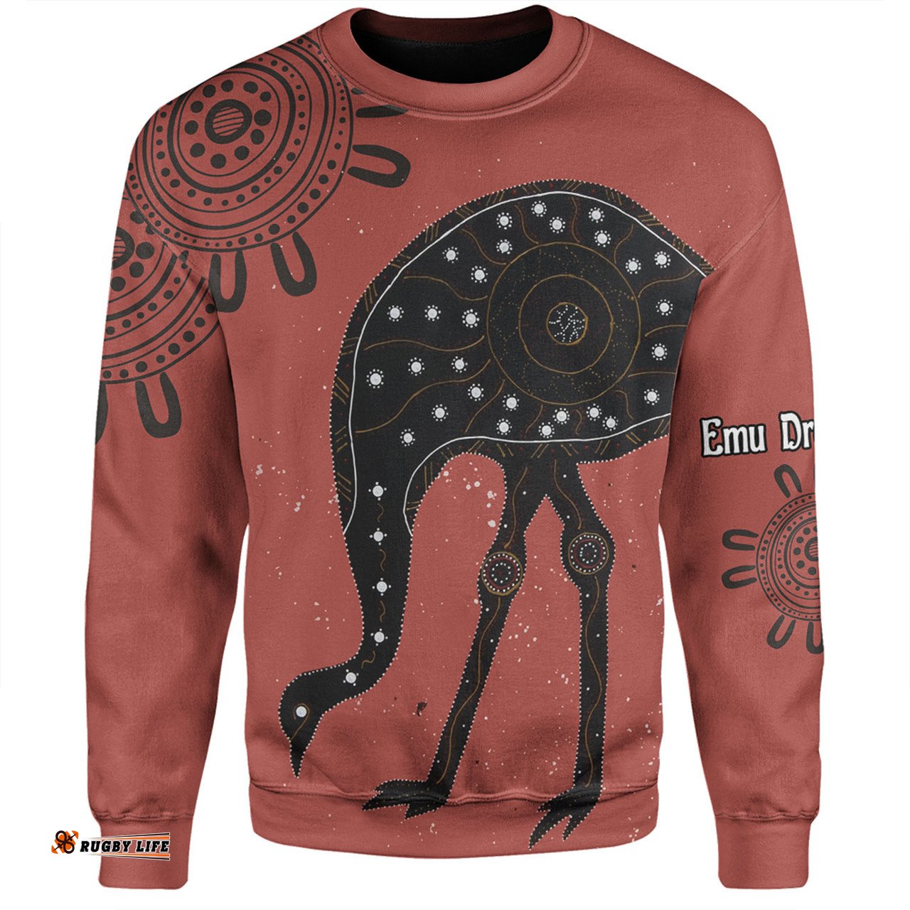 Amazing Aussie Australia Emu Aboriginal Custom Emu Dreamtime Sweatshirt