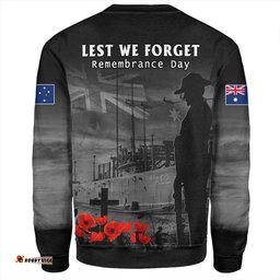 Amazing Aussie Australia Sunset Of Sacrifice And Remembrance Day Honor Black Sweatshirt