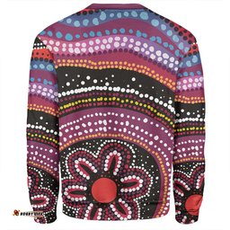 Amazing Aussie Australia Dot Painting Inspired Aboriginal Aboriginal Color Dot Inspired Sweatshirt
