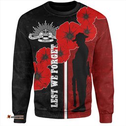 Amazing Aussie Australia Anzac Day Lest We Forget Remebrance Day (Black) Sweatshirt