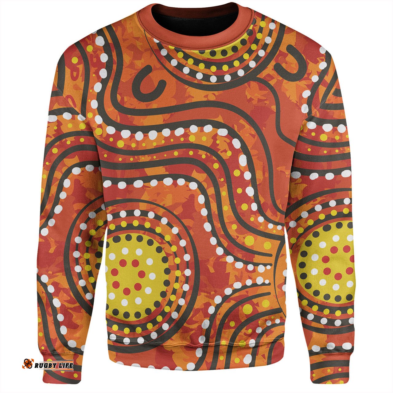 Amazing Aussie Australia Aboriginal Dot Art In Aboriginal Style Sweatshirt