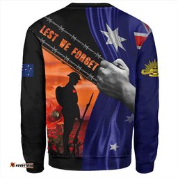 Amazing Aussie Australia Remembrance Day Australian Fallen Heroes Orange Sweatshirt