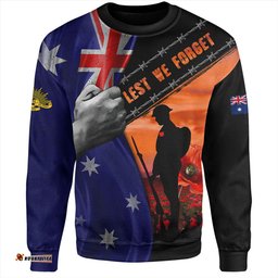 Amazing Aussie Australia Remembrance Day Australian Fallen Heroes Orange Sweatshirt