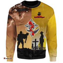 Amazing Aussie Australia Anzac Day Special Remembrance Day Lest We Forget Sweatshirt