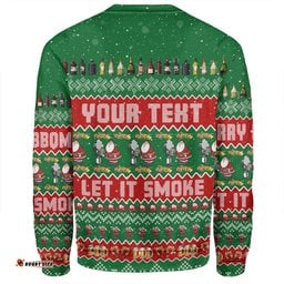 Amazing Aussie Australia Christmas Custom Merry BBQMax Let It Smoke Sweatshirt