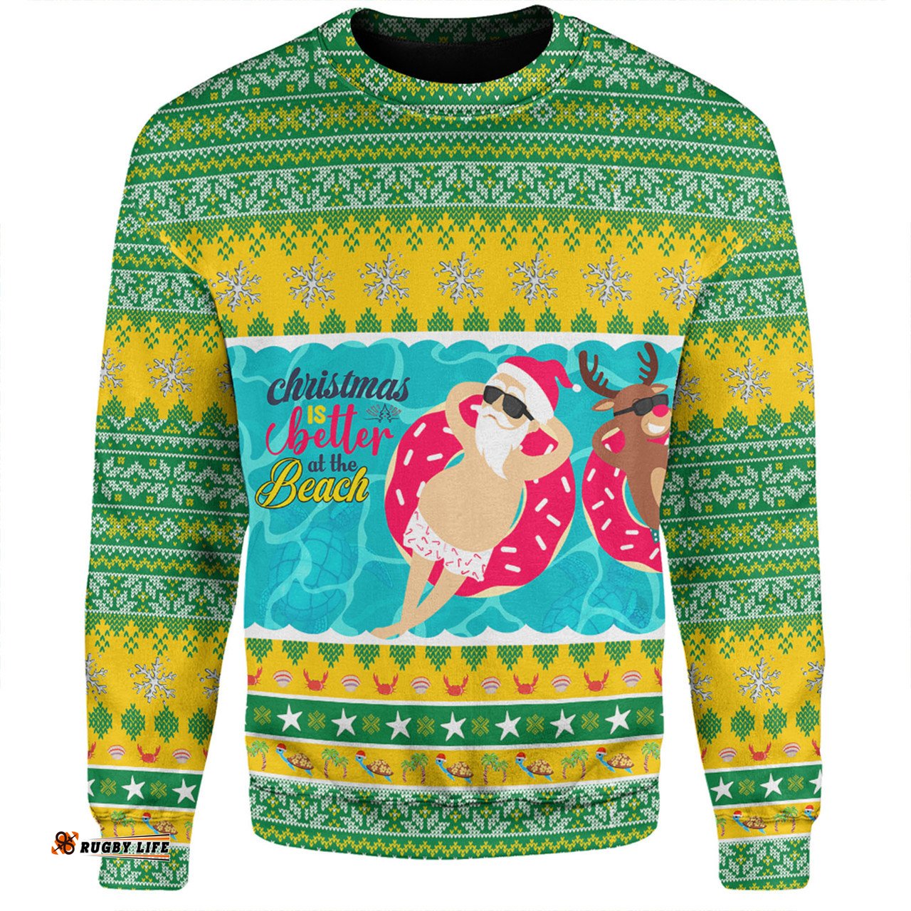 Amazing Aussie Australia Christmas Custom Christmas Is Better At The Beach Sweatshirt