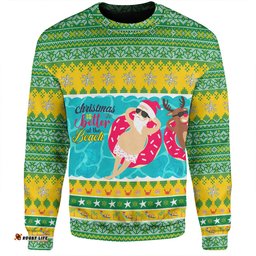 Amazing Aussie Australia Christmas Custom Christmas Is Better At The Beach Sweatshirt