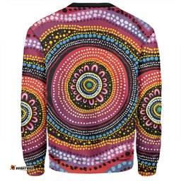 Amazing Aussie Australia Aboriginal Aboriginal Showcasing Dot Art Design Sweatshirt