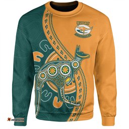 Amazing Aussie Australia Wallabies Custom Go Wallabies Aboriginal Inspired Jersey Orange Sweatshirt