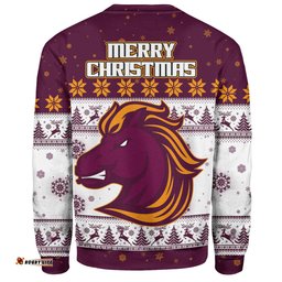 Amazing Aussie Brisbane Broncos Christmas Custom Special Ugly Christmas Sweatshirt