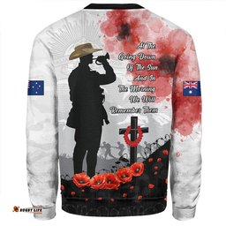 Amazing Aussie Australia Blood And Honor Remembrance Day Tribute Sweatshirt