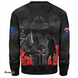 Amazing Aussie Australia Anzac Lest We Forget Light Horse Design Sweatshirt