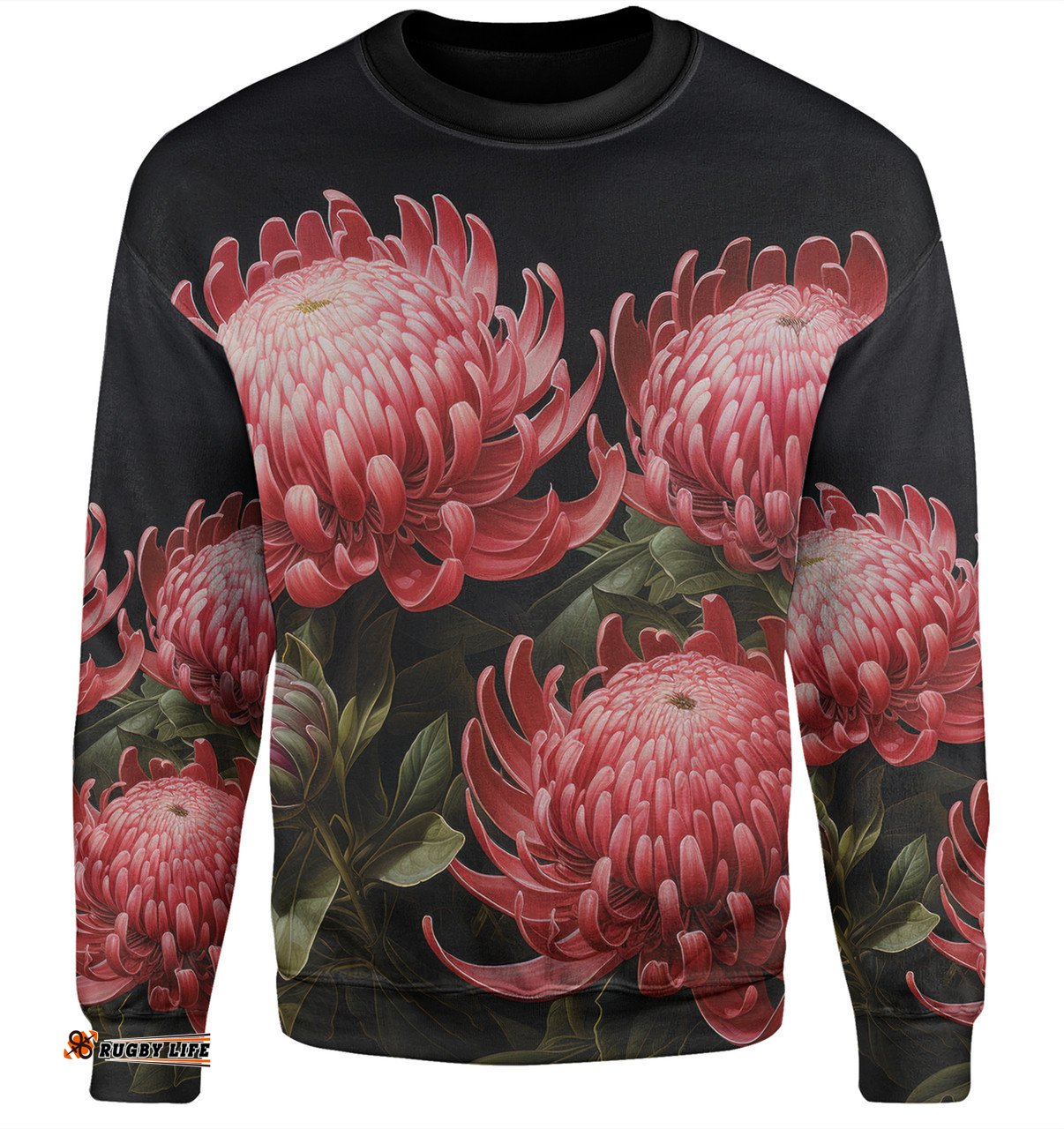 Amazing Aussie Australia Waratah Red Waratah Flowers Fine Art Ver1 Sweatshirt