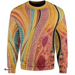 Amazing Aussie Australia Aboriginal Indigenous Aboriginal Art Dot Color Sweatshirt