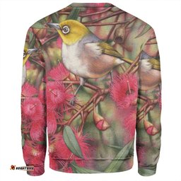 Amazing Aussie Australia Silvereye Silvereye and Gum Blossom Sweatshirt