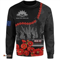 Amazing Aussie Australia Anzac Day Anzac Day Lest We Forget Camouflage Pattern Sweatshirt
