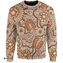 Amazing Aussie Australia Aboriginal Aboriginal Dot Design Artwork Sweatshirt