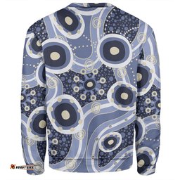 Amazing Aussie Australia Aboriginal Purple Aboriginal Dot Art Inspired Sweatshirt