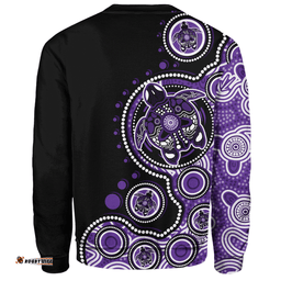 Amazing Aussie Australia Indigenous Turtle Aboriginal Dot Art Purple Sweatshirt