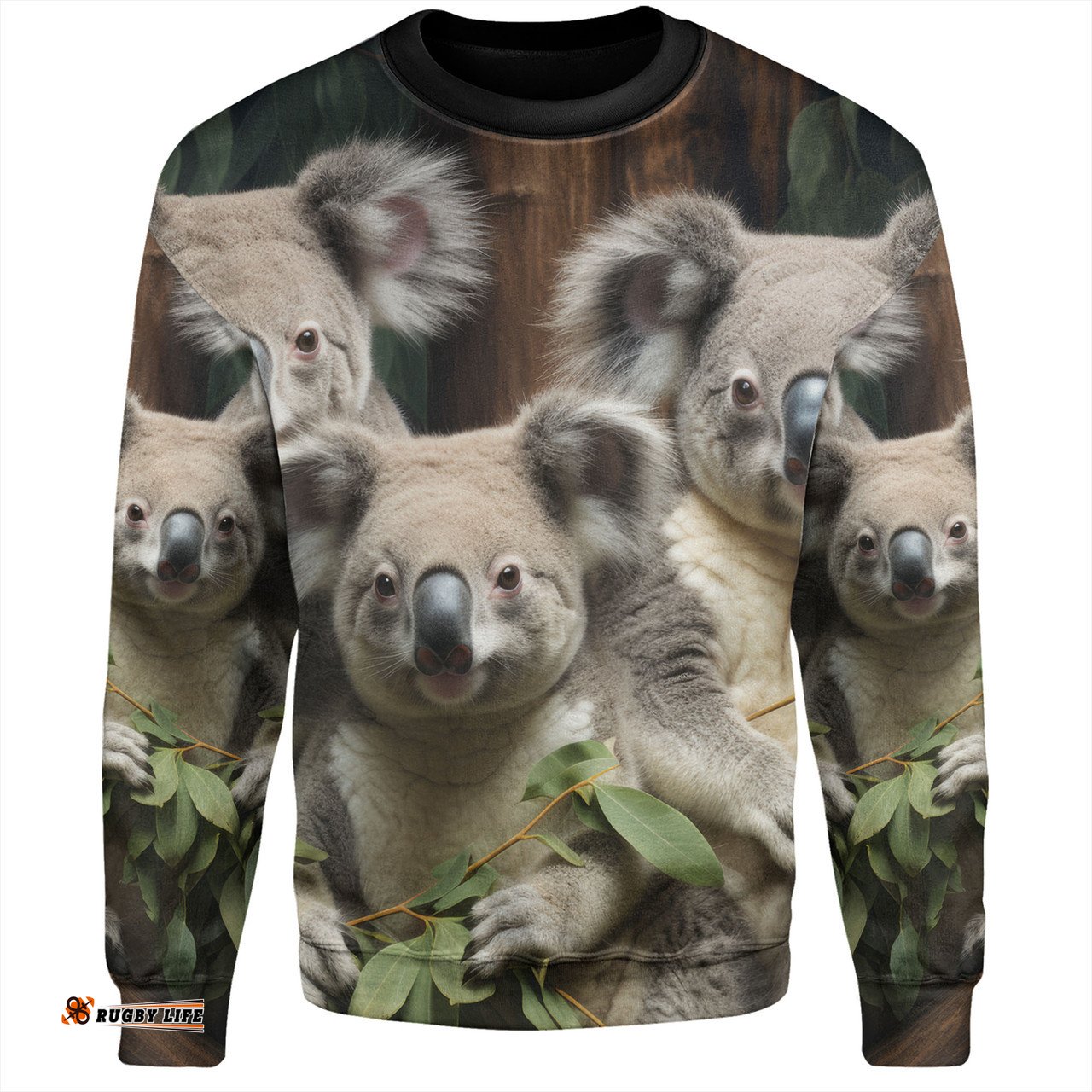 Amazing Aussie Australia Koala Three Koalas with Gum Trees Ver3 Sweatshirt