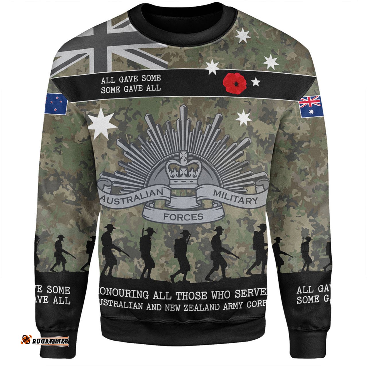 Amazing Aussie Australia Anzac Day Australia and New Zealand Warriors All gave some Some Gave All Sweatshirt