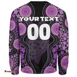 Amazing Aussie Australia Aboriginal Art Purple Turtle Inspired Sweatshirt