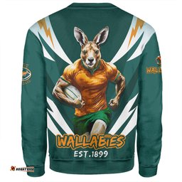 Amazing Aussie Australia Wallabies Championship Sport Style Green Sweatshirt