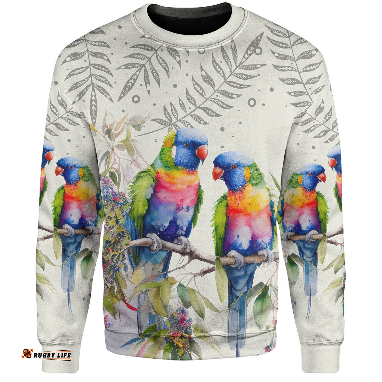 Amazing Aussie Australia Rainbow Lorikeets Rainbow Lorikeets Birds Art Sweatshirt