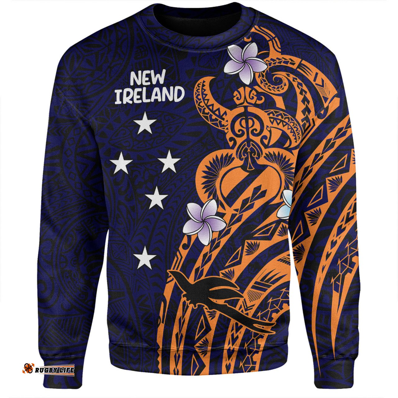 Amazing Aussie Australia South Sea Islanders New Ireland Flag With Polynesian Pattern Sweatshirt